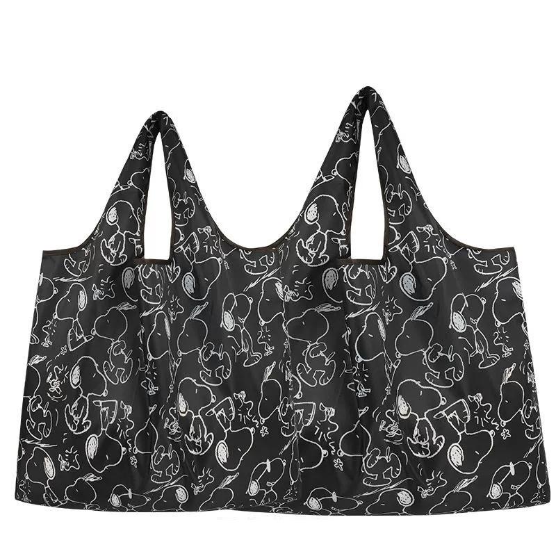 エコバッグ レジ袋 スヌーピー 折りたたみ コンパクト 大容量 大きめ 超軽量 洗える 洗濯可トートバッグ 折り畳み 買い物袋 コンビニ袋 丈夫 防水 かわいい 直送 | SNOOPY | 14