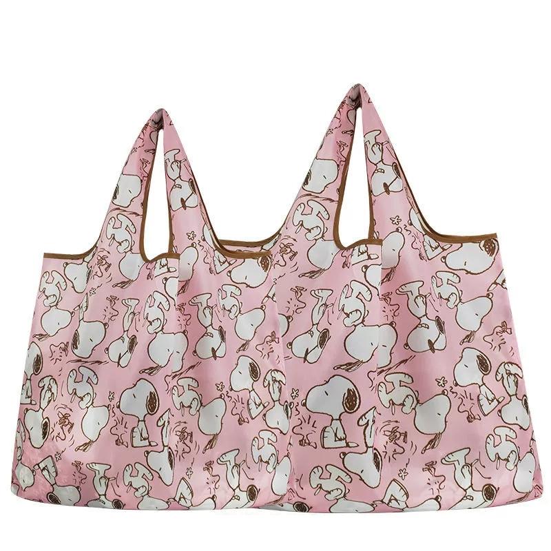 エコバッグ レジ袋 スヌーピー 折りたたみ コンパクト 大容量 大きめ 超軽量 洗える 洗濯可トートバッグ 折り畳み 買い物袋 コンビニ袋 丈夫 防水 かわいい 直送 | SNOOPY | 12