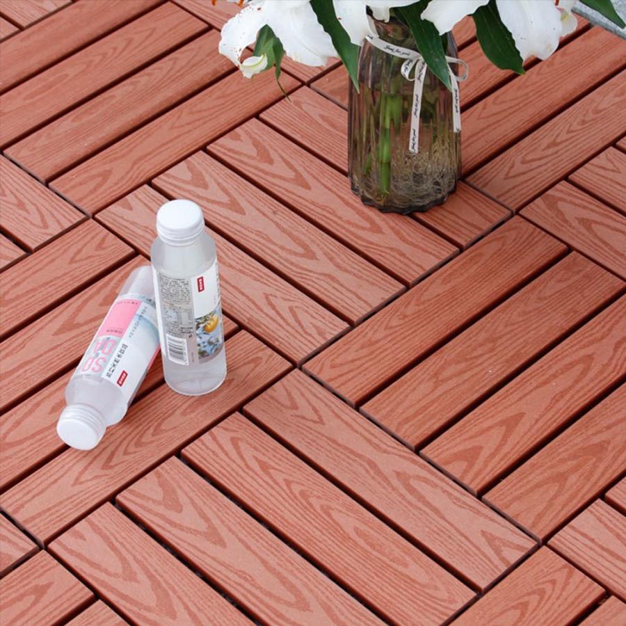 専門店では ウッドパネル 10枚セット ジョイント式 人工木 Diy ウッドデッキ おしゃれ ベランダ 庭 リノベーション リフォーム Cisama Sc Gov Br