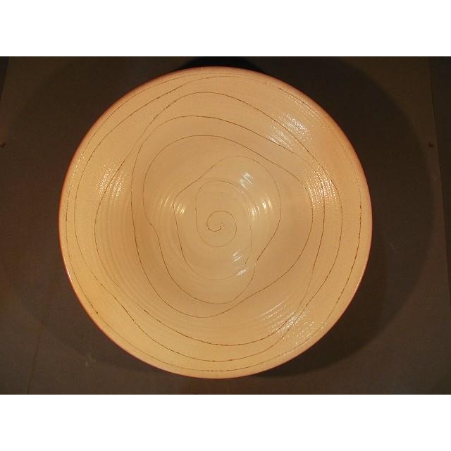 信焼き　花器　花瓶　水盤　花入れ　陶製　白　インテリア雑貨