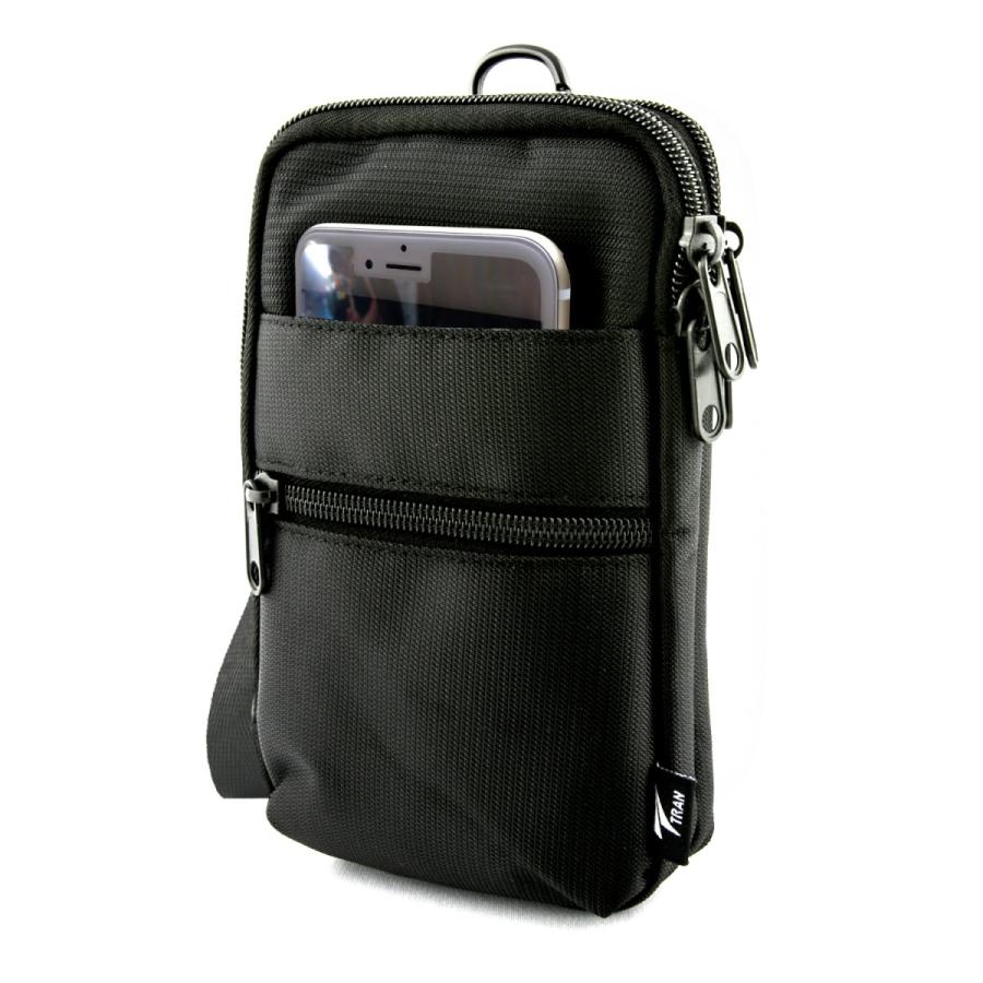 スマホ ポーチ ショルダー バッグ 小物入れ ベルトポーチ 防水 ガジェットポーチ Tran 6 5インチ 複数スマホ収納 3way 取付簡単スナップボタン N008 Tran公式ショップ Yahoo 店 通販 Yahoo ショッピング