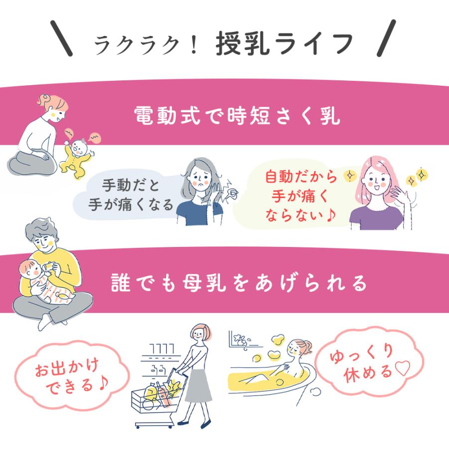 搾乳機 電動 母乳 さく乳器 搾乳器 LARUTAN 電動搾乳器 さく乳機 授乳用品 出産準備 産後 哺乳瓶 赤ちゃん ベビー 爆買の画像
