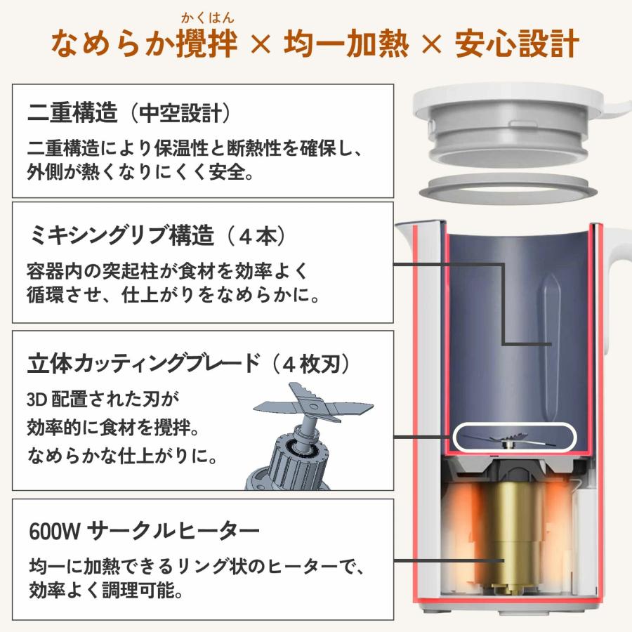 LARUTAN（ラルタン） ポットクッカー 自動調理ポット 豆乳メーカー
