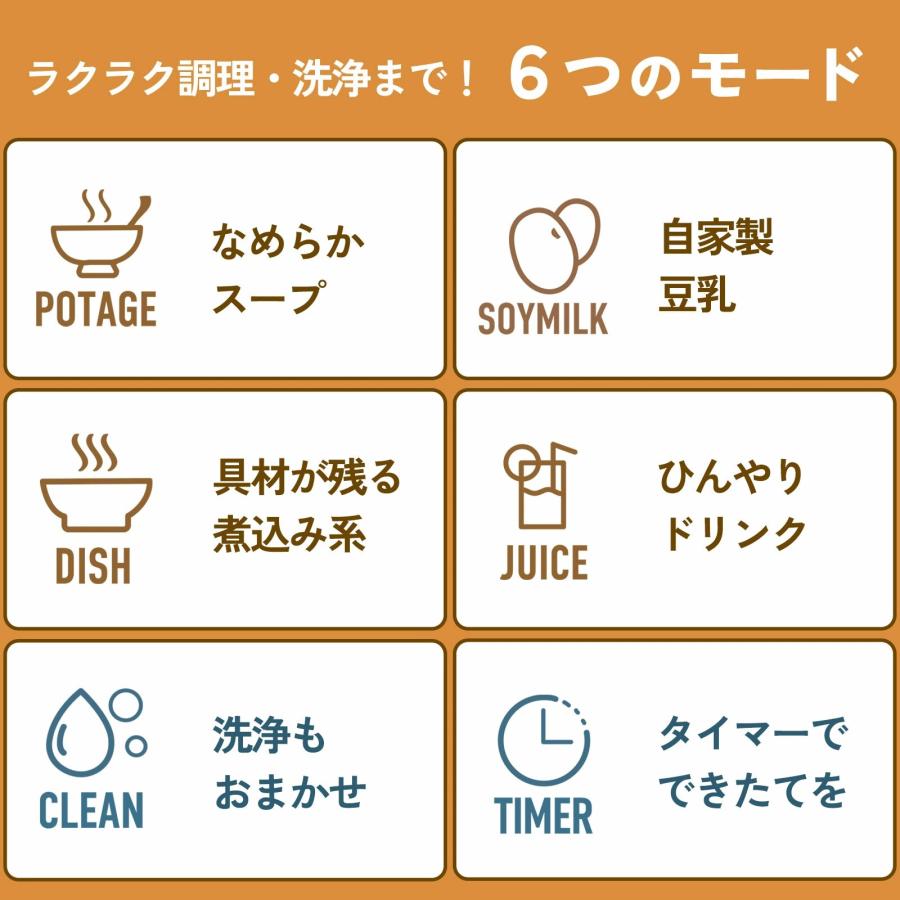 LARUTAN ポットクッカー 自動調理ポット 豆乳メーカー スープメーカー 離乳食 ブレンダー フードプロセッサー ミキサー ラルタン ほったらかし 家電 予約 | LARUTAN | 08