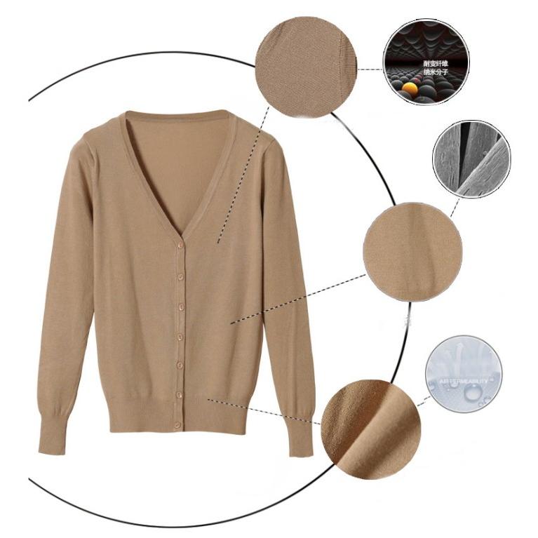カーディガン レディース ニットカーディガン ニットカーデ 無地 カーディガン 長袖 |  | 01