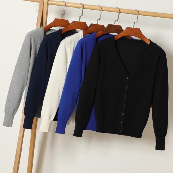 カーディガン レディース ニットカーディガン ニットカーデ 無地 カーディガン 長袖 |  | 02