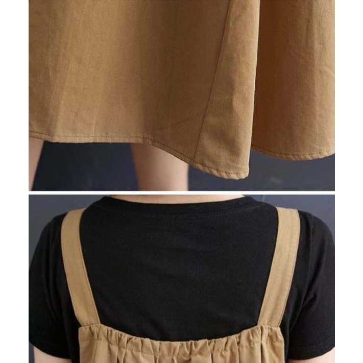 ジャンパースカート サロペット  レディース ジャンスカ ロング キャミワンピース ノースリーブ オールインワン(アパレル) |  | 08