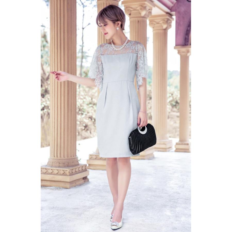 ドレス ワンピース シースルー レース ミニワンピ パーティードレス 半袖 きれいめ 結婚式 レディース   七五三 成人式 卒業式 入学式 |  | 13