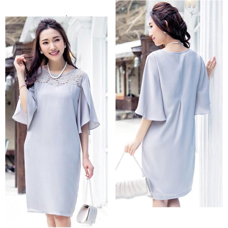 ドレス ワンピース  ドルマンスリーブ 袖スリット ミニ 胸元レース パーティードレス 結婚式 レディース   七五三 成人式 卒業式 入学式 |  | 15