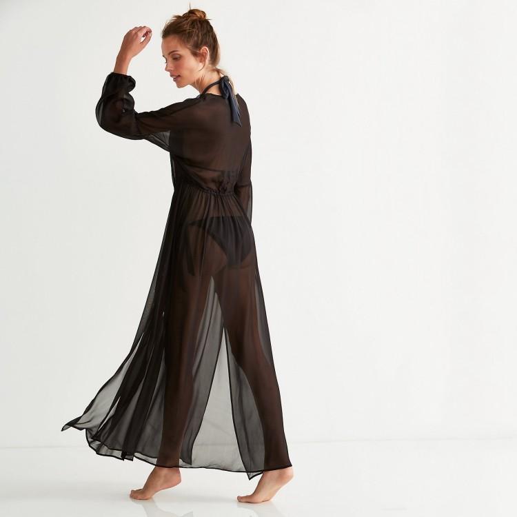 ロングカーディガン レディース  シフォン ＵＶカット サマーコーディガン  マキシ丈 水着 リゾート 羽織 |  | 06