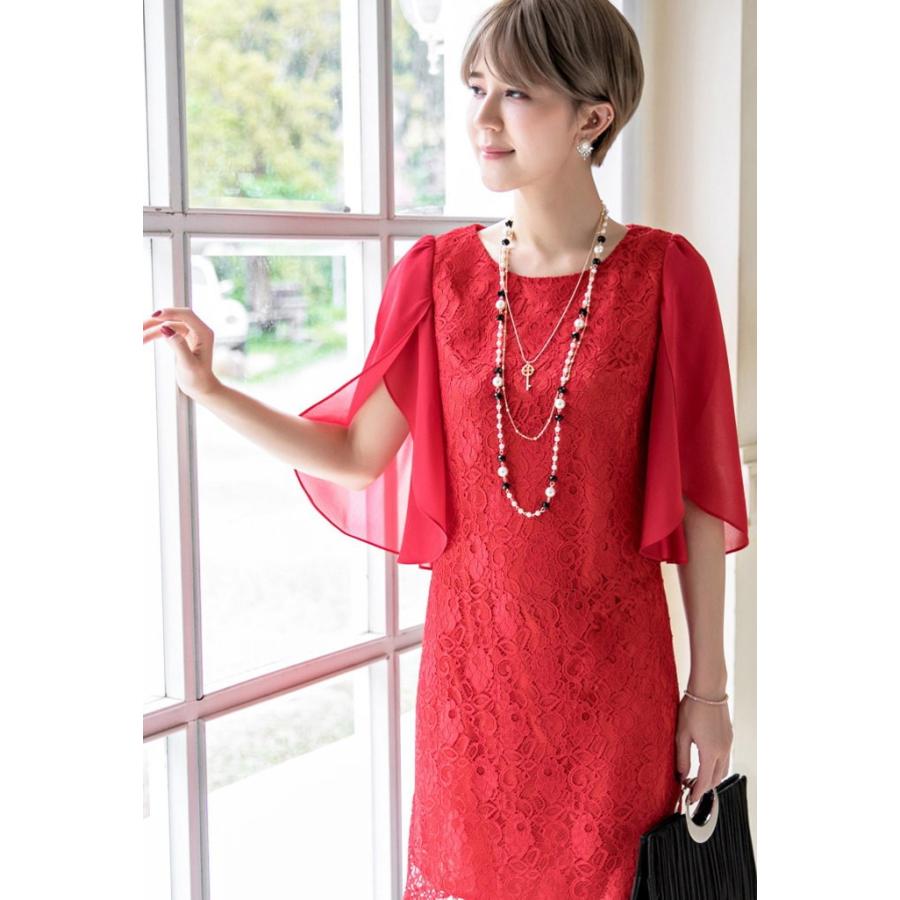 ドレス ワンピース ドルマンスリーブ 総レース パーティードレス レース きれいめ 結婚式 レディース   七五三 成人式 卒業式 入学式 |  | 15