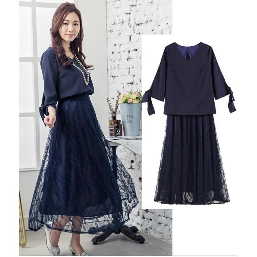 ドレス パーティードレス 上下セット ロングスカート ドレススーツ スカート レース 結婚式 レディース   七五三 成人式 卒業式 入学式 |  | 11