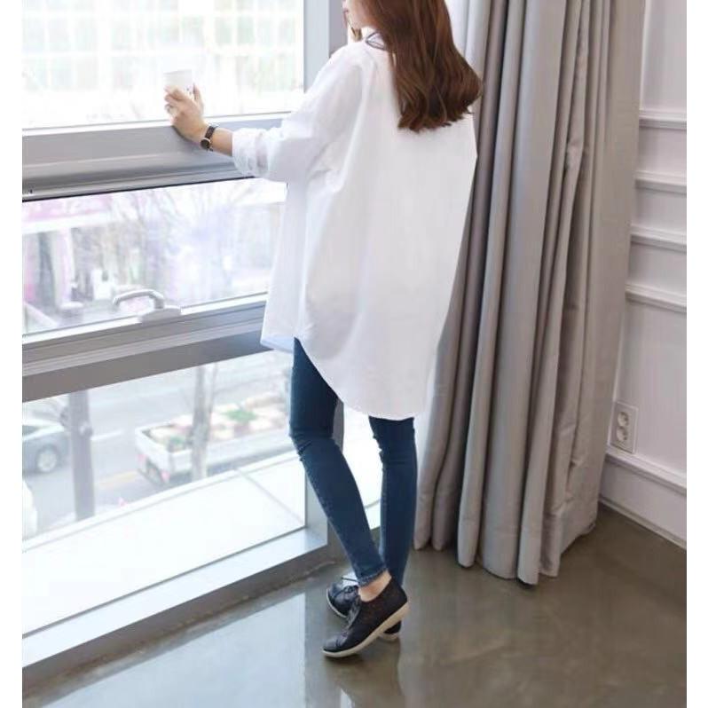 tシャツ Tシャツ シャツ ブラウス レディース チュニックシャツ ロングシャツ 無地 長袖 ホワイト 白 ロング丈 ロールアップ |  | 04