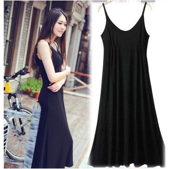 マキシワンピース ノースリーブ リゾート 体型カバー フレアスカート ロング丈  レディース |  | 07