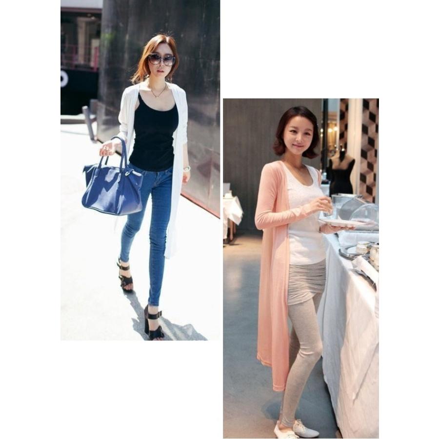 カーディガン ロングカーディガン シフォン 長袖 ロング丈 紫外線対策 UV対策 サマーカーディガン レディース |  | 05