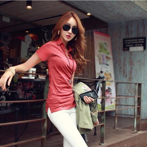 Tシャツ レディース 半袖 ポロシャツ レディース 半袖 カットソー UVカット vネック 夏 |  | 03