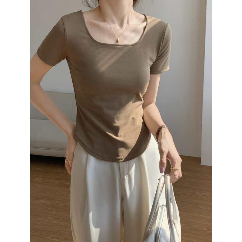 Tシャツ レディース 半袖 Vネック カットソー 半袖 ワンポイント |  | 08