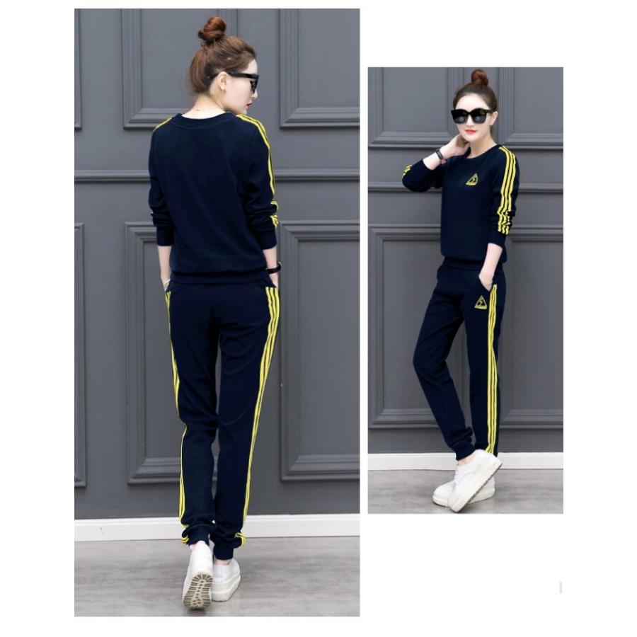 セットアップ 上下セット Tシャツ 部屋着 長袖 カジュアル 2点セット カットソー 長ズボン レディース |  | 13