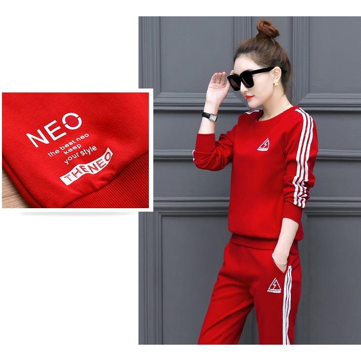 セットアップ 上下セット Tシャツ 部屋着 長袖 カジュアル 2点セット カットソー 長ズボン レディース |  | 16