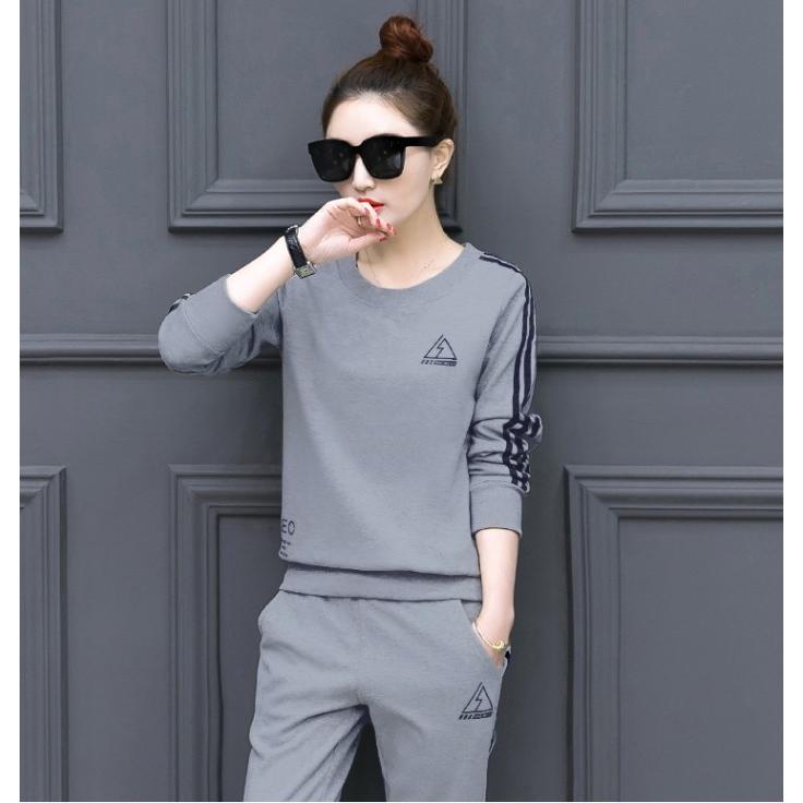 セットアップ 上下セット Tシャツ 部屋着 長袖 カジュアル 2点セット カットソー 長ズボン レディース |  | 06