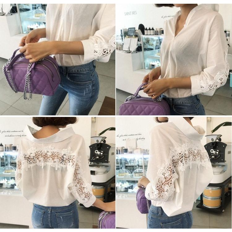 @*1様 Maison Margiela　バックレース異素材シャツブラウス tシャツ Tシャツ シャツ ブラウス レース バックレース 背中魅せ 透け