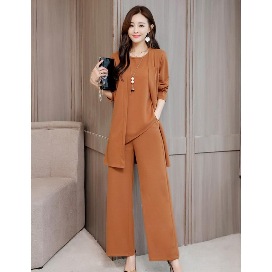 セットアップ パンツドレス レディース 3点セット ノースリーブ カーディガン ワイドパンツ フォーマル   七五三 成人式 卒業式 入学式宅 |  | 01