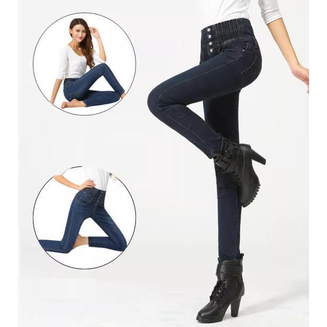 デニムパンツ レディース 美脚 スキニー パンツ ストレッチ デニム  レギンス 細見え ジーパン ストレート ストレッチ ジーンズ ズボン ずぼん ボトムス ゴム ボ |  | 04