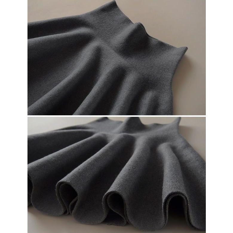 スカート フレア スカート Aライン ミニ 無地 柄 チェック柄 千鳥格子 ニット |  | 03