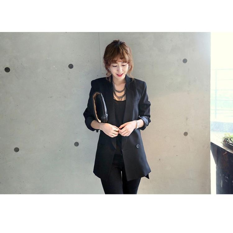 ジャケット テーラードジャケット レディース ロング丈 長袖 ライトアウター アウター 無地 |  | 02