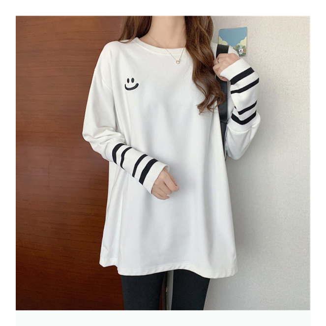 ボーダーロングTシャツ レディース カットソー プルオーバー トップス 長袖 半袖 クルーネック シンプル カジュアル |  | 10