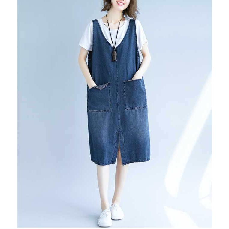 デニム サロペットワンピース  レディース ジャンパースカート キャミワンピ ノースリーブ ゆったり |  | 03