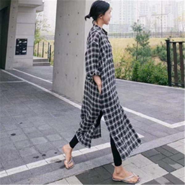 シャツワンピース レディース チェック柄 ロング丈 シャツワンピ カーディガン グレンチェック |  | 03