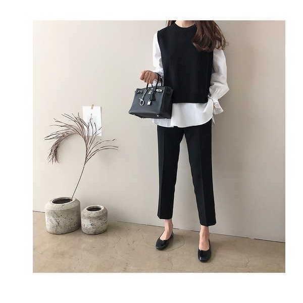 tシャツ Tシャツ アンサンブル レディース ニットベスト 長袖シャツセット 大きいサイズ ナチュラル シャツ ベルスリーブ |  | 07