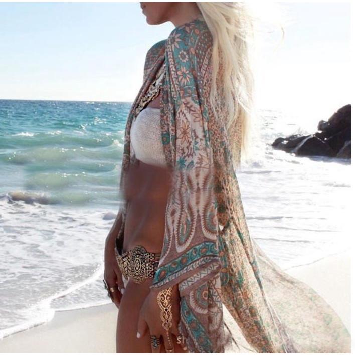 ロングカーディガン シフォン 半袖 ロング丈 シースルー 透け感 ゆったり ビーチ リゾート レディース シアー |  | 04