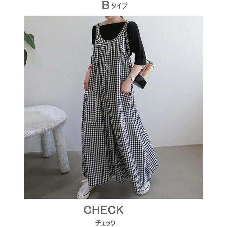 サロペットパンツ レディース  オールインワンパンツ キャミサロペ キャミパンツ ワイド オーバーサイズ |  | 16