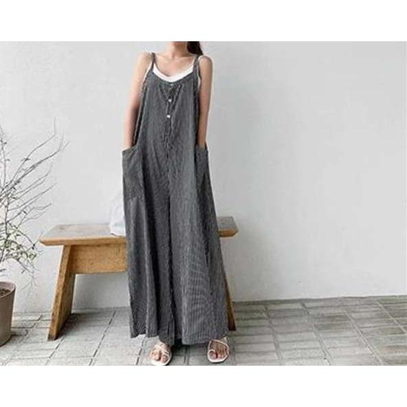 サロペットパンツ レディース  オールインワンパンツ キャミサロペ キャミパンツ ワイド オーバーサイズ |  | 02