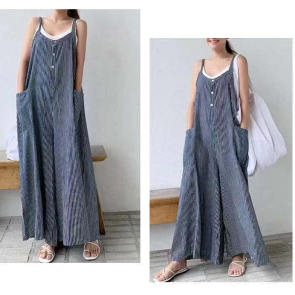 サロペットパンツ レディース  オールインワンパンツ キャミサロペ キャミパンツ ワイド オーバーサイズ |  | 07