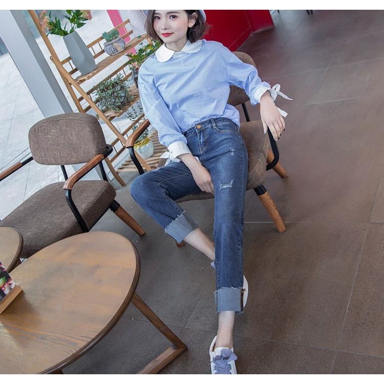 ボトムス ダメージデニム クラッシュパンツ デニム パンツ ズボン ジーパン ロング丈 ダメージ レディース |  | 03