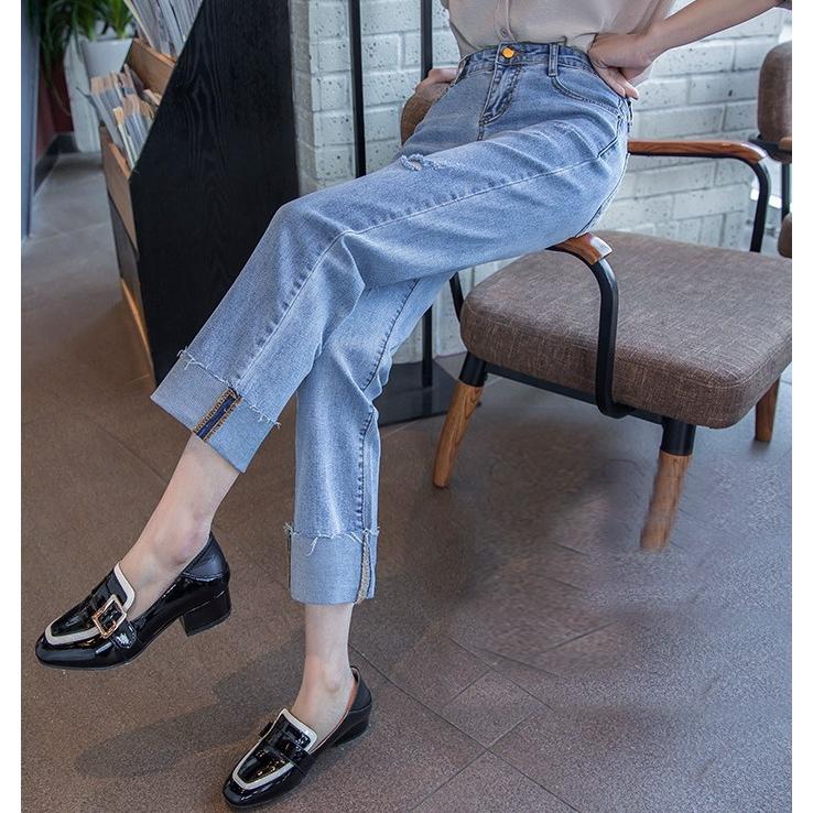 ボトムス ダメージデニム クラッシュパンツ デニム パンツ ズボン ジーパン ロング丈 ダメージ レディース |  | 07