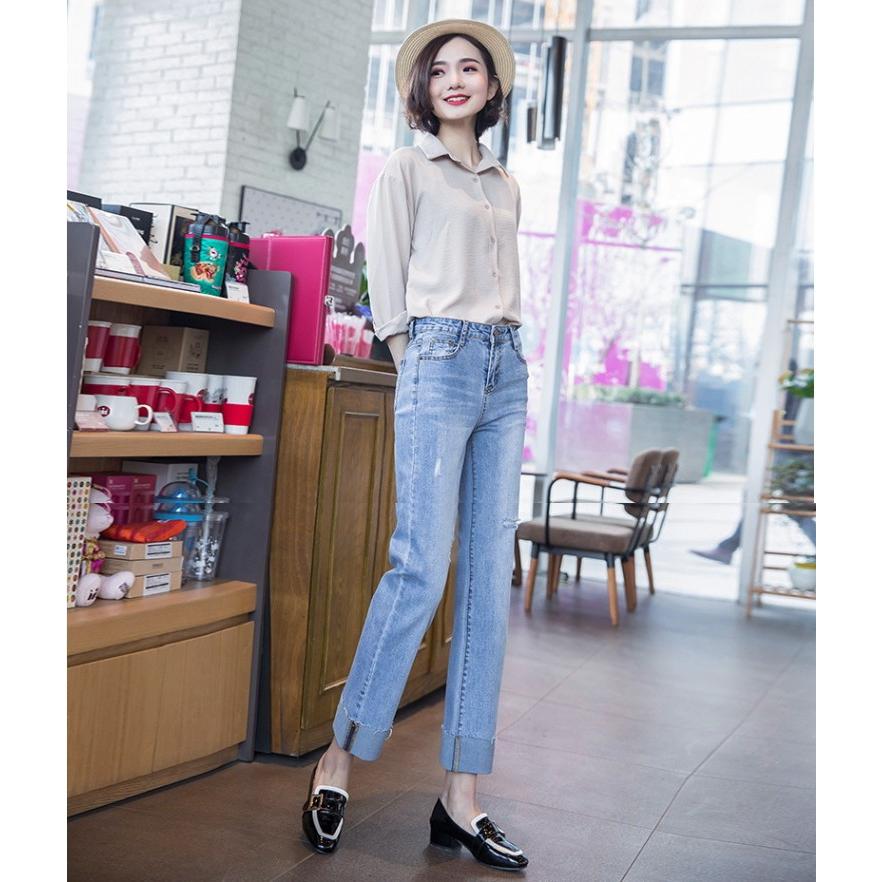 ボトムス ダメージデニム クラッシュパンツ デニム パンツ ズボン ジーパン ロング丈 ダメージ レディース |  | 08