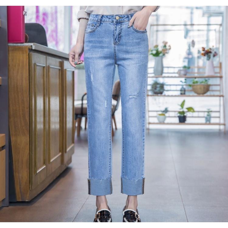 ボトムス ダメージデニム クラッシュパンツ デニム パンツ ズボン ジーパン ロング丈 ダメージ レディース |  | 09