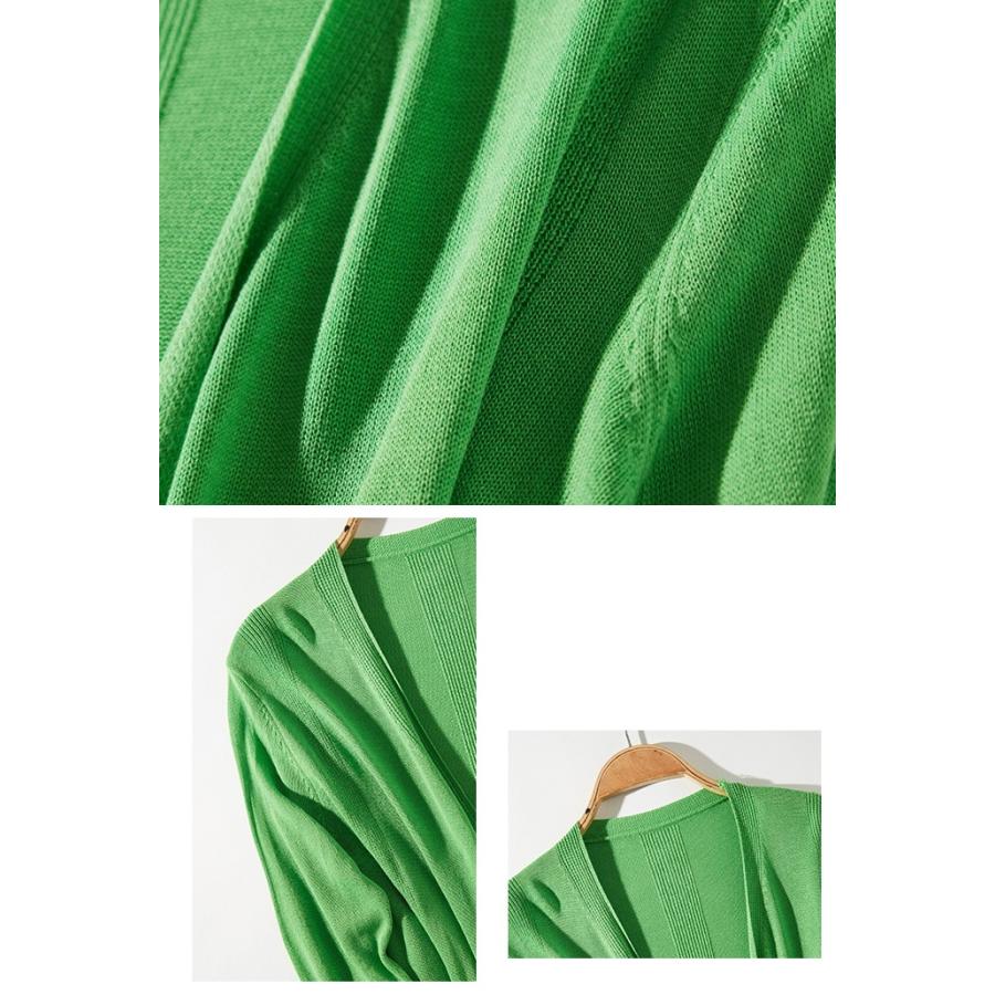 ロング カーディガン レディース ニット カーディガン ロング丈 薄手ニット |  | 10