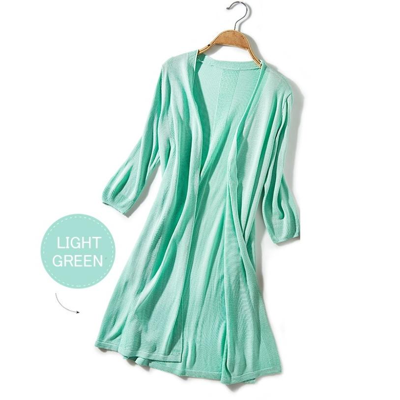 ロング カーディガン レディース ニット カーディガン ロング丈 薄手ニット |  | 05