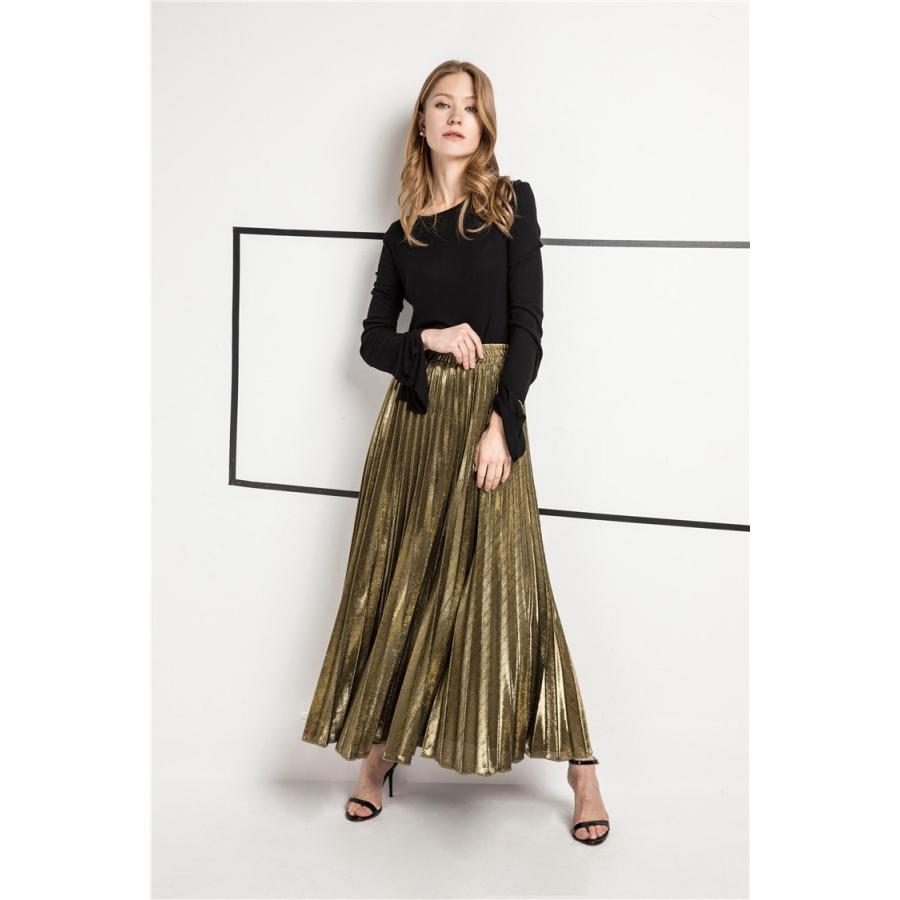 プリーツスカート ロングスカート フレアスカート マキシ丈 きれいめ ミモレ丈 レディース |  | 06