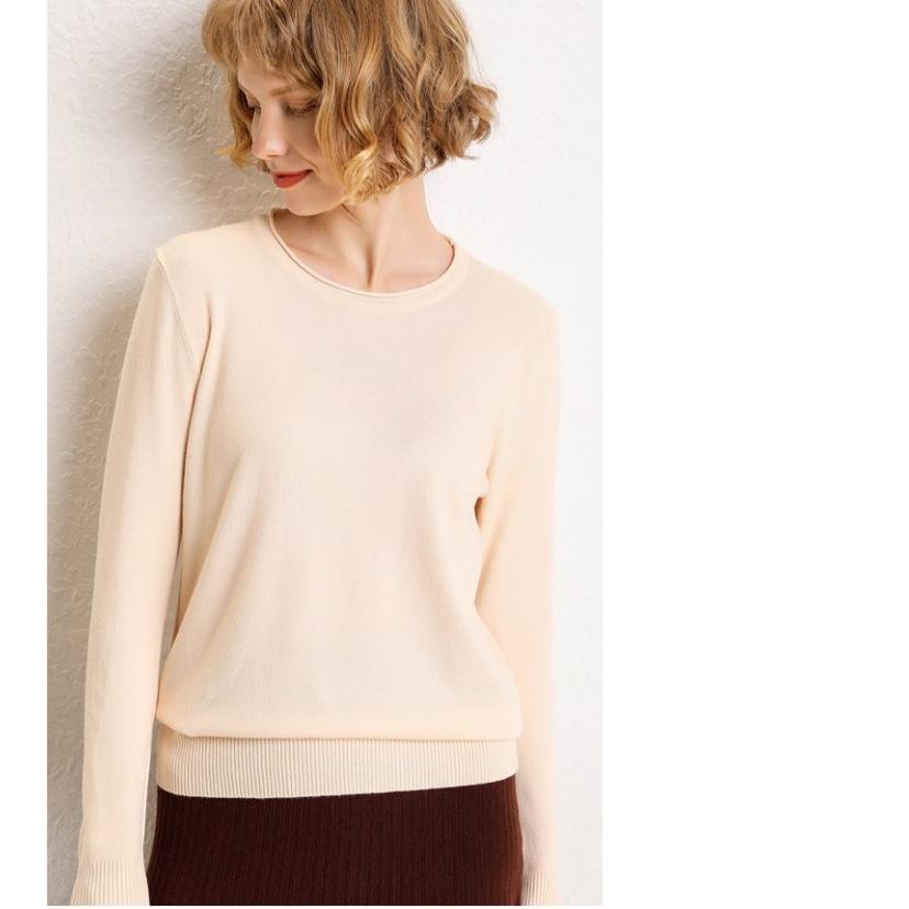 在庫売り尽くし【返品不可】<br>ニットソー レディース 薄ニット セーター クルーネック トップス ニット 無地 シンプル 長袖 薄手ニット |  | 10