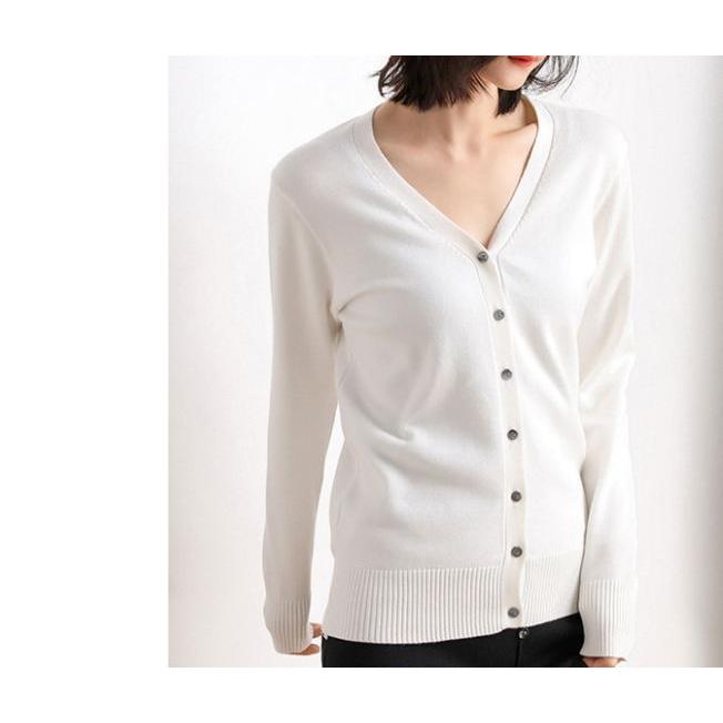 カーディガン  レディース薄ニット Vネック カーデ トップス ニット 無地 長袖 薄手ニット アウター |  | 12