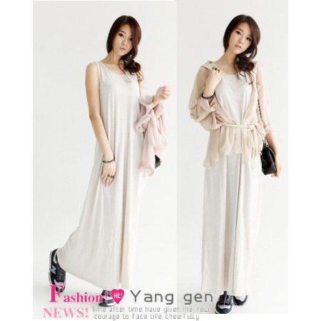 マキシ丈ワンピース マキシ ワンピース Tシャツ カットソーワンピース　無地  ロング フレアワンピース Aライン |  | 05