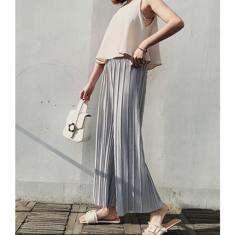ワイドパンツ プリーツパンツ レディース  ロングパンツ ガウチョパンツ |  | 01