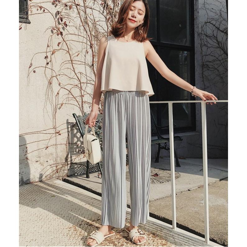 ワイドパンツ プリーツパンツ レディース  ロングパンツ ガウチョパンツ |  | 02