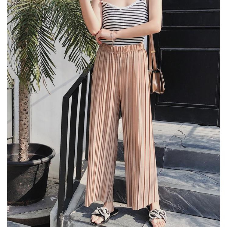 ワイドパンツ プリーツパンツ レディース  ロングパンツ ガウチョパンツ |  | 06